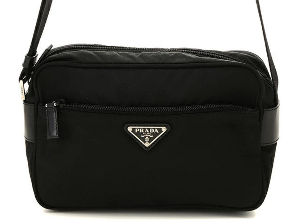 Prada Tessuto Shoulder Bag Black